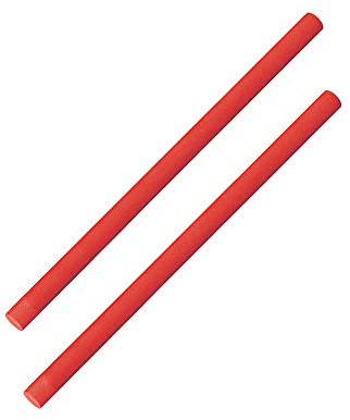 Comfy Schwimmnudel Poolnudel Ø 6,7 cm, 160 cm lang (Rot, 2 Poolnudeln)