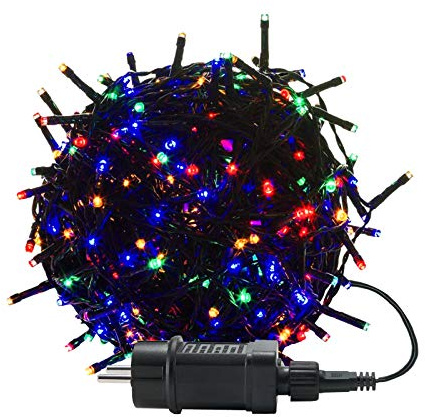 UISEBRT Guirlande Lumineuse LED Extérieure Intérieure 100m - Décoration pour Halloween, Noël, Pâques, Mariage, Fête, avec 8 modes d'éclairage, étanche IP44 (100m 1000LED, Multicolore)