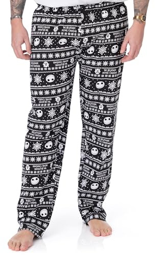 Disney Nightmare Before Christmas Lounge Hosen Jack Skellington Herren Pyjama Bottoms