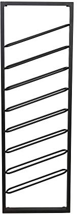Light & Living Weinregal Amore - Schwarz - 8 Flaschen | Rechteck - Modern - Metall - Weinregal für Flaschen - Flaschenregal - Kellerregal - Regale - Flaschenhalter