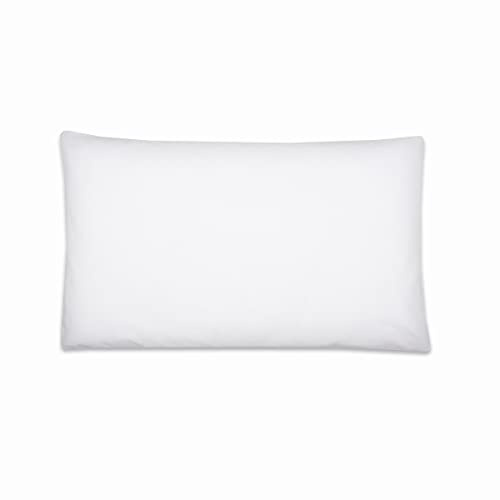 100% Cotton Nursery Baby Pillowcase Suitable for 60x40 cm Flat Pillow (White)