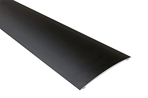 Effector Gewölbt Übergangsprofil Alu 100 cm 100x6 mm Schwarz Bodenprofil Alu