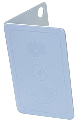 Planche à Découper de Camping Pliable, Rangement Pratique Facile à Nettoyer Trou de Suspension Planche à Découper en Plastique Pliable Polyvalente pour la Cuisine (Nordique Gris Bleu 20x12.5x0.8cm)