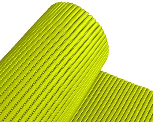 Alfombrilla Rejilla Protector con Base Antideslizantes Almohadilla Multiuso | Base Cajones Cocina Vajilla Fregadero Armarios | 100% PVC Higiénica | Ancho 65cm - Verde Pistacho