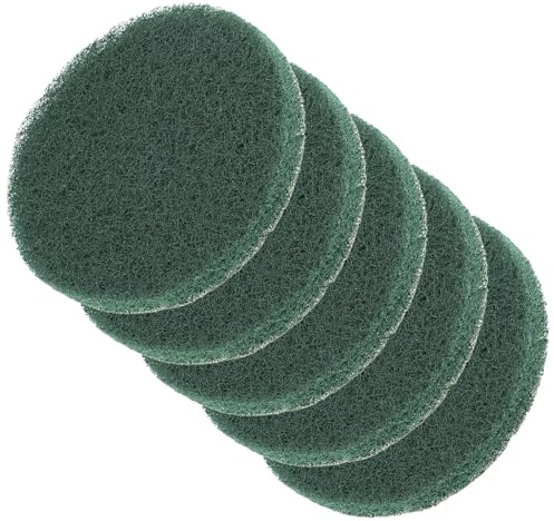 CoCud Drill Brush Power Scouring Pads, 5 Inch 122mm 240 Grit, Tub and Tile Cleaner Household Cleaning Tool - (Applications: for Bathtubs Toilets Window), 5 Pieces