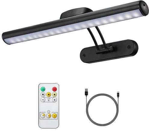 MIOBLUE Luz de imagen inalámbrica con control remoto, la luz de la pantalla del arte de la batería Recargable con el control remoto, Regulable/temporizador fuera de la luz de la pintura, 3 modos de