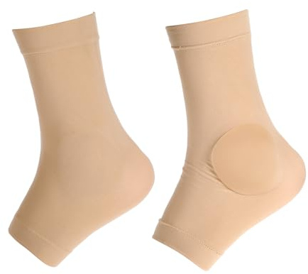 Paded Skate Ankle Protector Ankle Gel Discs Cushion Pads, Ice Skating Boots Ankle Guards Ankle Gel Sleeve for Skating Riding Ski Ankle Protection Universal Size (Skating Ankle Gel Pad Sleeve)