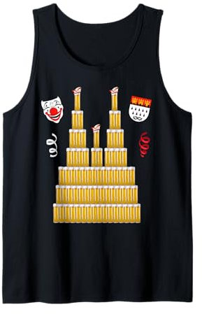 Ming Kölle Alaaf Karneval Fasching Kölner Dom Kölschglas Tank Top