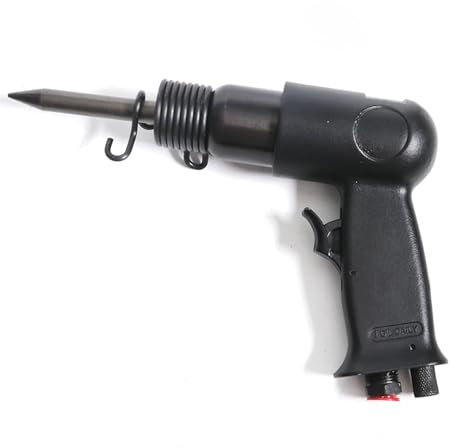 ndustrieller Drucklufthammer, Pneumatischer Lufthammer 150 mm mit 4 Meißeln, Industriehammer, leistungsstarker Griff, Meißel mit geradem Griff, pneumatischer Hammer, Schaufel,zur Reinigung von Gusssa