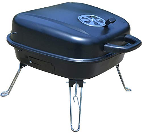 Barbecue au Charbon de Bois Portable d'extérieur de Type Valise, Petit Barbecue Domestique épais et résistant aux Hautes températures, adapté pour 3 à 10 Personnes