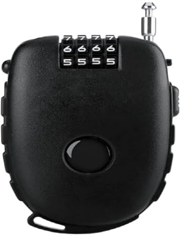 Kabelschloss, 4-Stelliges Kabelschloss, 75cm Stahlseil, Roller Schloss, Helmschloss Motorrad, E Scooter Schloss, Kofferschloss Zahlenschloss, Geeignet Als Gepäcksicherung Fahrräder,Skiern,Helm,Gepäck