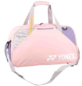 YONEX Club Boston Bag 52511 – Badmintontasche mit Schläger-, Haupt- & Schuhfach | Abnehmbarer Schultergurt | 55 x 26 x 30 cm | In Mehreren Farben (Pink)