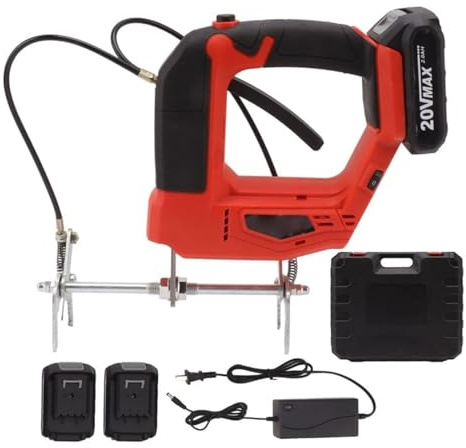 Aspirateur électrique pour abeilles, secoueur portable à 4 vitesses, machine à secouer le miel sans fil, outil d'apiculture avec boîte de rangement et 2 batteries au lithium rechargeables,Red
