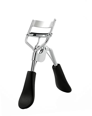 BATHVEVE Wimpernzange Kleiner aus Edelstahl Schwarz Wimpernclip für Augenformen Geschwungenes Styling Tragbares Make Up Werkzeug