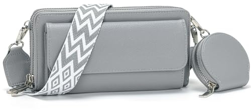 Snmoec Handytasche zum umhängen kleine Handtasche Damen umhängetasche Damen klein Mit Kartensteckplatz münzbörse Crossbody Bag klein Schwarz