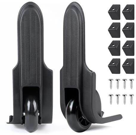 LALAGO 1 Pair Ersatzrollenkoffer, Ersatzräder für Gepäck und Reisekoffer | Ersatzräder für Weichschalen Hartschalen-Koffer Gepäck und Reisekoffer, Kofferrollen für Koffer, Gepäck Koffer Ersatzrollen