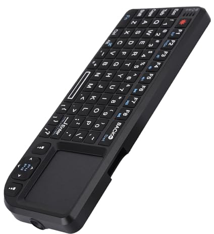 Eacam Clavier Ultra-Mini sans Fil 2,4 GHz avec pavé Tactile, rétroéclairé, Rechargeable, pour /4 et 360, avec Une Excellente Protection Anti-interférences.