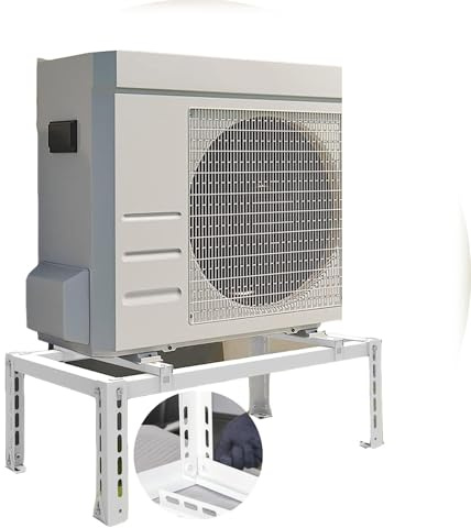 Soporte universal para aire acondicionado, soporte de suelo resistente para unidades de CA mini divididas, solución de montaje duradera para una instalación segura
