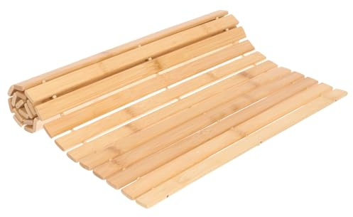 SOLUSTRE Badteppich rutschfest Bambusmatte Langlebig Anti rutsch Bodenmatte für Badezimmer Schlafzimmer Wc Vielseitig Einsetzbar Stilvolles Design