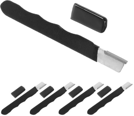 Gadpiparty Juego de 5 Piedras Afiladoras Negras para Tijeras de Podar Cuchillos de Cocina y Herramientas de Jardinería Afilador Multiusos Portátil para Mantenimiento Preciso en Jardín