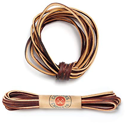 137,2 cm hochwertige Leder-Stiefelschnürung – Premium-Qualität und Stärke, Burgunder, 54