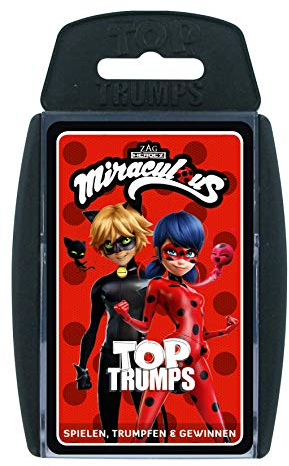 TOP TRUMPS - Miraculous - Mit Lady Bug, Cat Noir und weiteren Miraculous Figuren - Alter 6+ - Deutsch