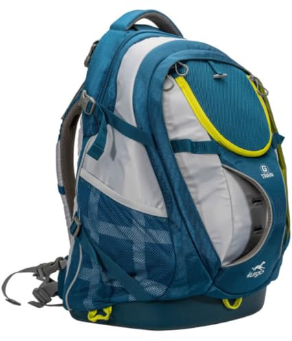 Kurgo G-Train - Zaino Trasportino per Animali di Piccola Taglia pensato per Viaggi ed Escursioni, con Fondo Impermeabile e Struttura con Più Scomparti - Blu Inchiostro