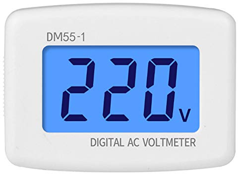 Tiiyee Digitales AC Voltmeter, 230V 50Hz Steckdosen-Spannungsmonitor | Präzise AC-Spannungsmessung, einfache Steckmontage, übersichtliches Display, Zahlenanzeige für gängige Haushaltssteckdosen