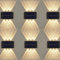 Paquete de 6 luces solares de pared para exteriores, impermeables, luces solares para valla arriba y abajo, lámparas de puerta delantera para decoración de jardín, patio, camino (6 LED blanco cálido