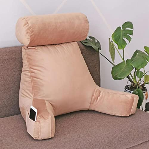 HEATHE Lendenkissen mit Armlehnen,Lesekissen,Rückenkissen,mit Abnehmbarer Nackenrolle,Ideal zum Arbeiten,Lesen oder Spielen auf dem Bett/Sofa/Boden