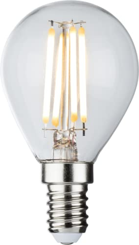 Knightsbridge 230V 4W LED SES Clear Golf Ball Filament Lamp 2700K Dimmable, Glass