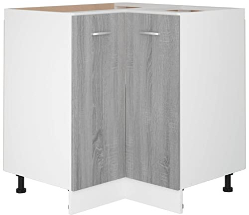vidaXL Küchenschrank Lyon Grau Sonoma 75,5x75,5x81,5 cm Holzwerkstoff