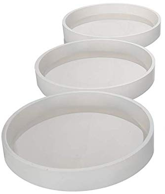 Graootoly Big DIY Runde Untersetzer Silikonform, Durchmesser 10 cm, zum Gießen mit Harz, Zement