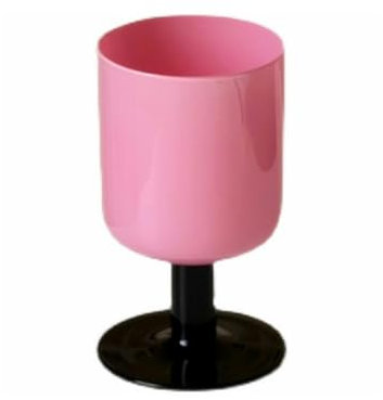 CAPIJIONG 300ml/10oz French Pink Spring Goblet Medieval Vintage Home Decorative Glass Red Wine Cup-Pink goblet
