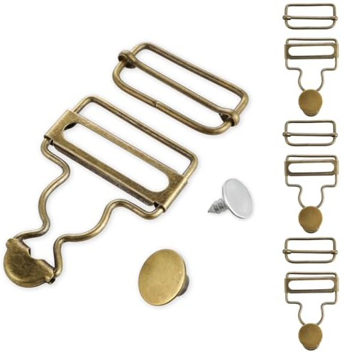 Teaaha 4 Stück Latzhosenschnallen, Dungaree Schnallen Metall Hosenträger Verschluss Overall-Clips für Latzhosen Fleece-Hosen Hosenträger Schneehosen Kleidung Handtaschen Rucksäcke