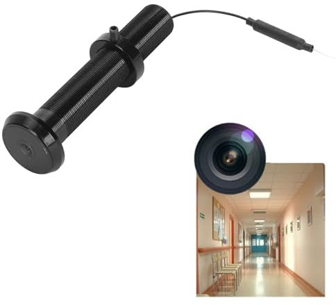 Caméra Judas de Porte, Caméra IP HD 1080P avec Vision Nocturne Bidirectionnelle, Grand Angle de 180 Degrés, Caméra de sécurité pour Contrôle par Application Tuya (128G)