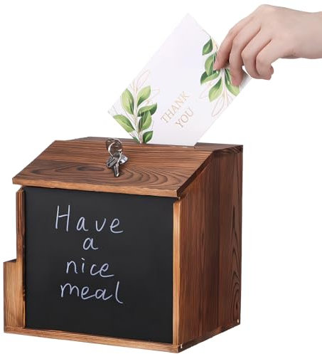 HOMSFOU Feedback-Box Schloss Nicht Transparent Vielseitig Einsetzbar Als Spendenbox Abstimmungsbox Und Vorschlagskasten Für Büros Schulen Und Kirchen