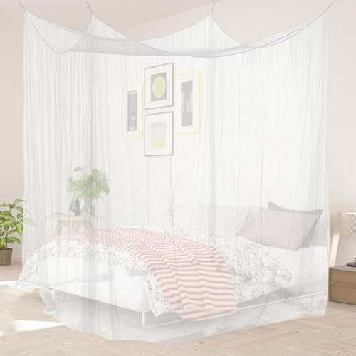Xmart 200 x 200 x 180 cm Zanzariera Letto Leggero e Traspirante Riutilizzabile Zanzariera Letto Matrimoniale Adatto Per Il Campeggio In Padiglioni Interni ed Esterni Impedire L'Ingresso Delle Zanzare