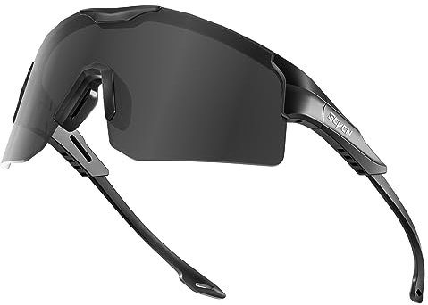 SCVCN Fahrradbrille Selbsttönend für Herren Damen photochrome Sport Sonnenbrille Klar Rennrad Brille TR90 Rahmen Schnelle Radfahren MTB Radbrille mit UV400 Schutz Sportbrille für Laufen 03