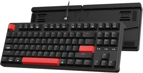 Keychron C3 Pro Verkabelte Mechanische Tastatur, USB-C, Rote LED, QMK/VIA, Kompatibel mit Mac Windows Linux, Brown Switch