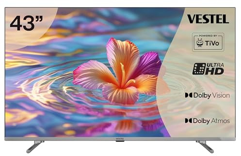 Vestel TiVo 43UT9840 Smart TV, 43 tum, 4K, UHD, med Dolby Vision HDR och trippel tuner, LED