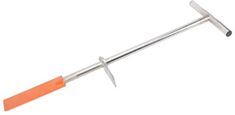 Pala a Vanga con Manico a T in Acciaio Inossidabile, Piantagione, Uso Esterno per Piante Domestiche, Giardini, Parchi, Resistente, Rivestimento Brillante