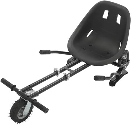 Rutschfest Hoverboard Sitz, Stoßdämpfender Hoverboard Kart Go-Kart Zubehör für Hoverboards Verstellbarer Hoverkart Zwei Runden Self Balancing Scooter für Erwachsene und Kinder (Rot)