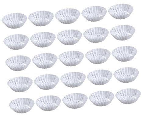 LABRIMP 30pcs Aluminum Alloy Egg Tart Molds Non Stick Coating Loose Base Muffin Baking Cups Tartlet Tins