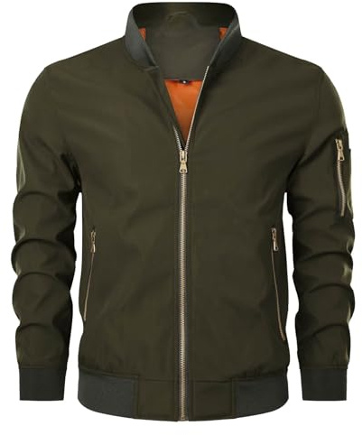 Giacche Estive Uomo, Giubbino Bomber, Giacca Uomo da Baseball Varsity Jacket Vintage Cappotto Unisex Lettera Felpa Ricamo Motociclista Giubbotto da Coppia Giacca Mezza Stagione Tempo Libero Casual