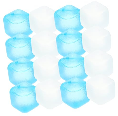 LABRIMP Glaçons Réutilisables Transparents 24 Pièces En Polypropylène Résistant Pour Boissons Et Whisky, Accessoires Pratiques Pour Bar à Domicile, Usage Réfrigérateur Et Rafraîchissement