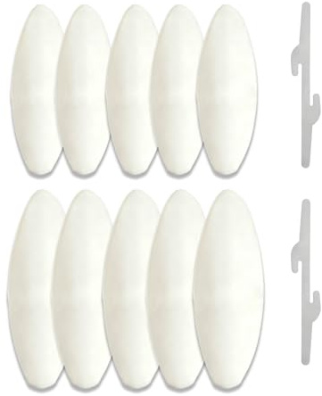 HUVZOR 10 Stück Sepiaschalen Papageien Kauspielzeug Vögel Kauen Spielzeug mit 2 Stück Metallhalter Tintenfische Sepia Knochen für Papageien Vögel Reptilien Schildkröten Schnecken,7-11cm