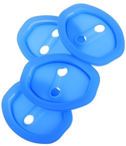 4pcs Silicone Car Door Lock Protector Pads Thickened Blue