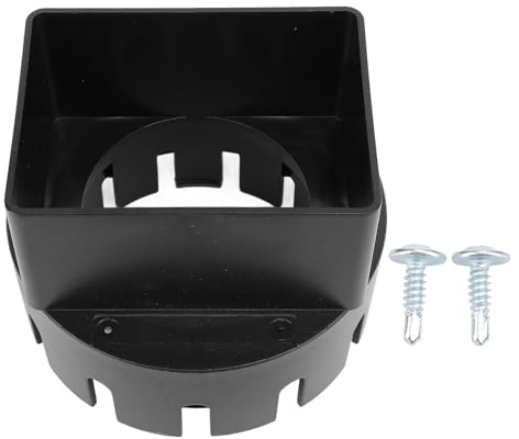 TOPINCN Adattatore per Grondaia per Grondaia, 3x4 Pollici in PVC Quadrato per per Adattatore per Tubo di Scarico, Estensioni per Parete Esterna (Black)