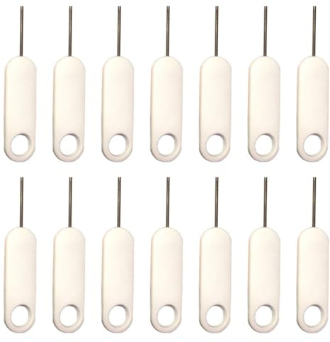 Veemoon Agujas para Expulsar Tarjetas Sim de Teléfonos Inteligentes Juego de 20 Piezas de Metal Pin Expulsor de Bandeja Sim Compatible Smartphones Herramienta Práctica